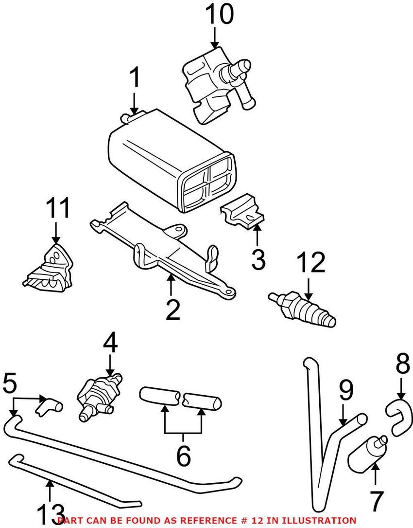 Volvo Oxygen Sensor - Front 8658237